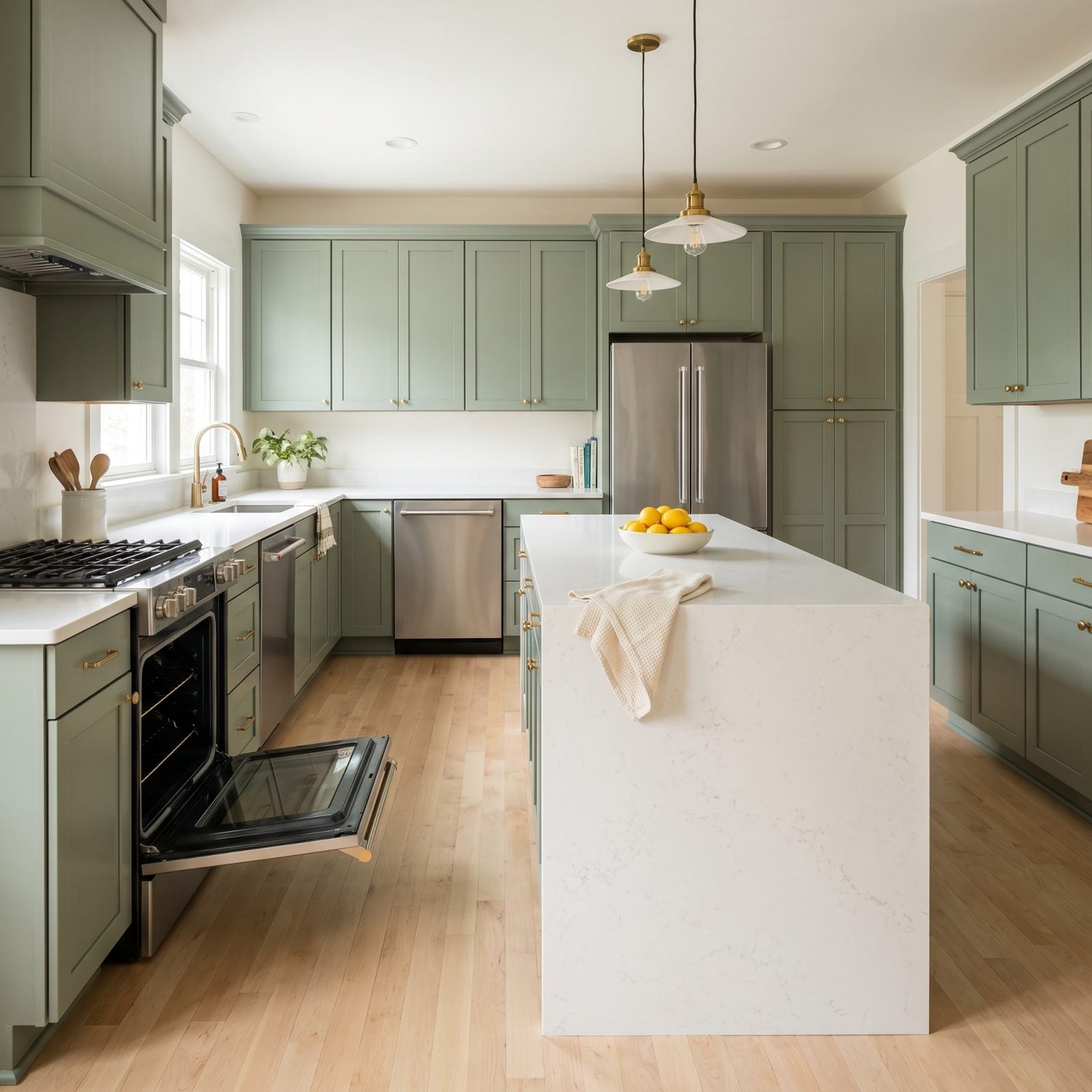 Installing an Oversized Kitchen Island That Pinches the Walkways
