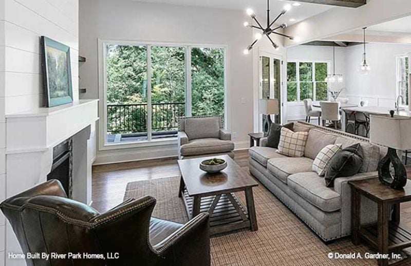 Leather, Linen, and a Fireplace That Earns Its Wall Space