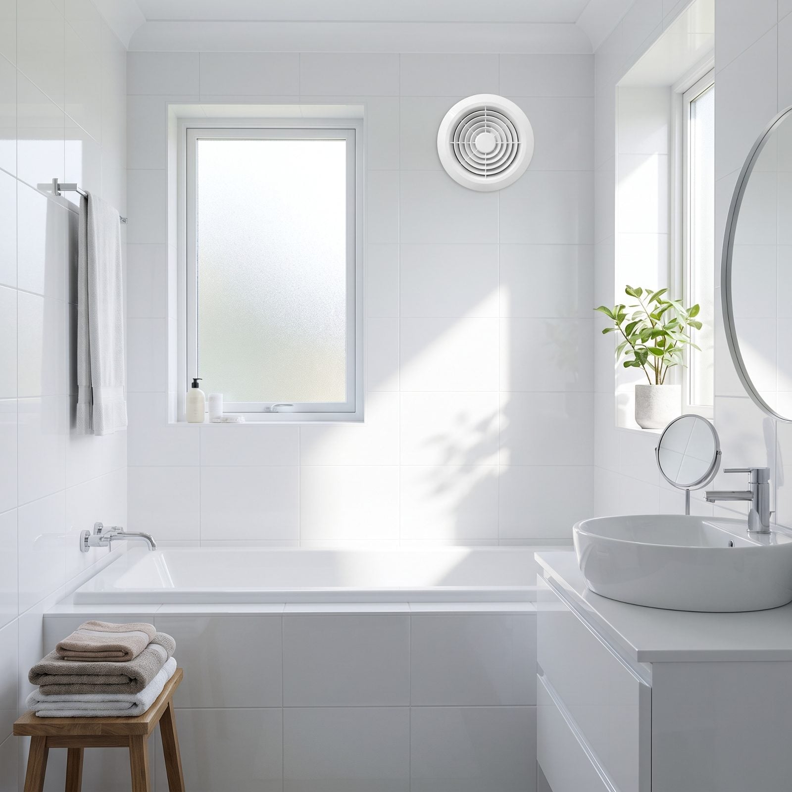 Keep the Window and Exhaust Fan Where They Are