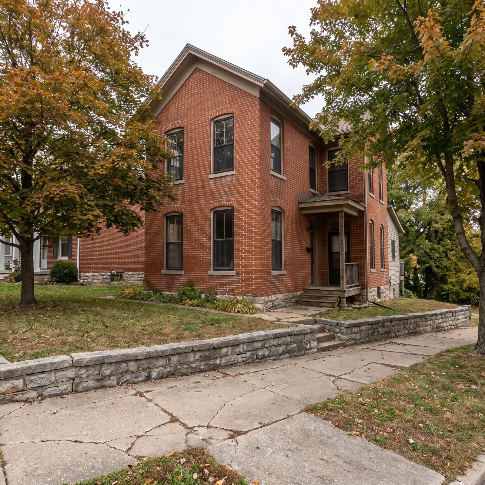 Keokuk, Iowa: Brick River Houses at the State's Bottom Corner