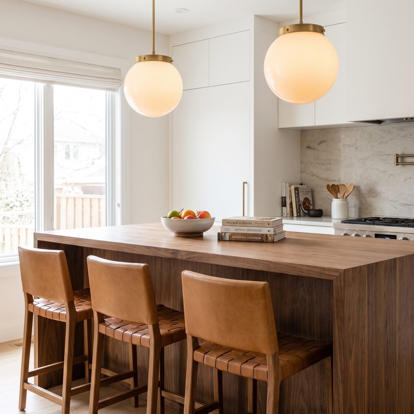 A Kitchen Island With Comfortable Seating