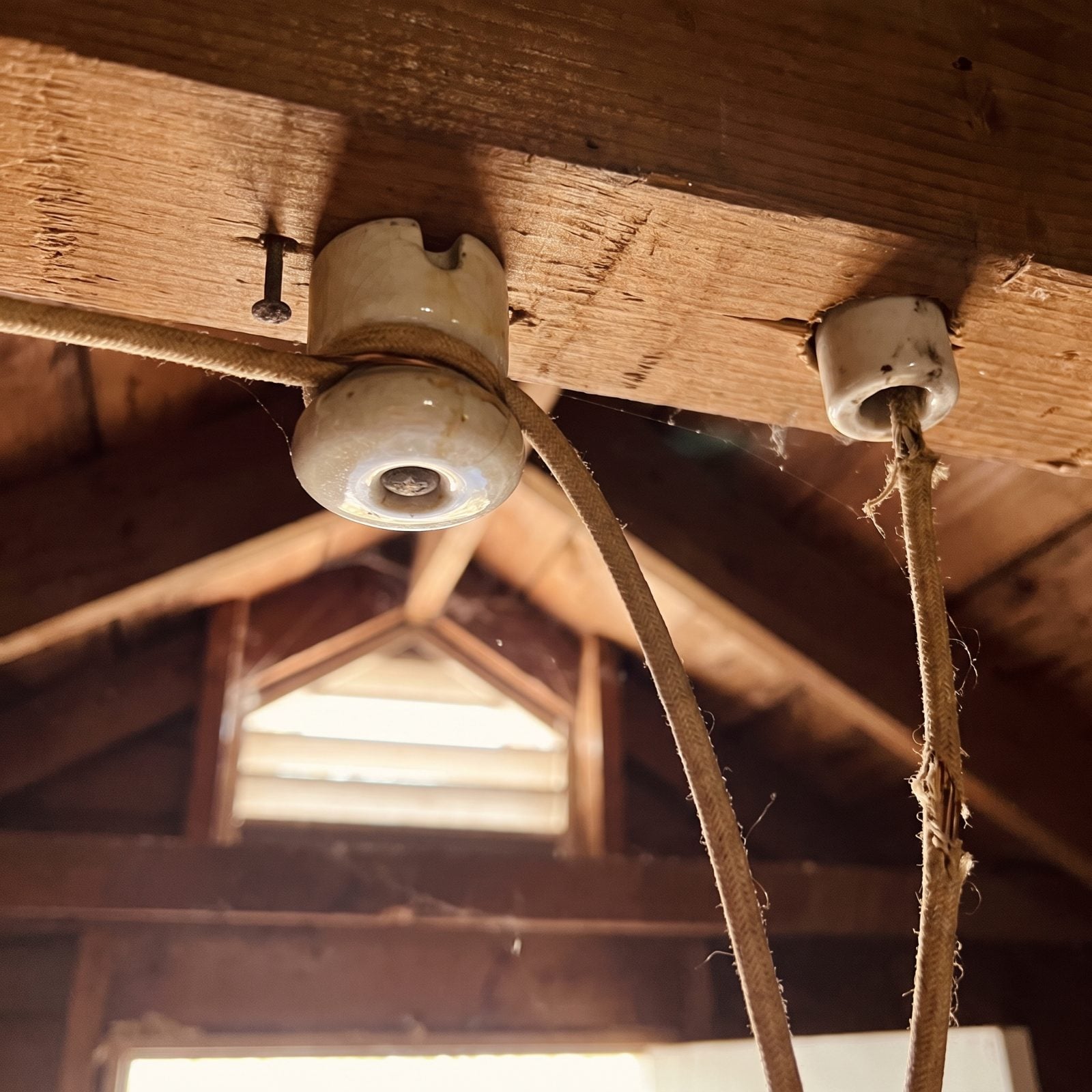 Knob-and-Tube Wiring in the Attic