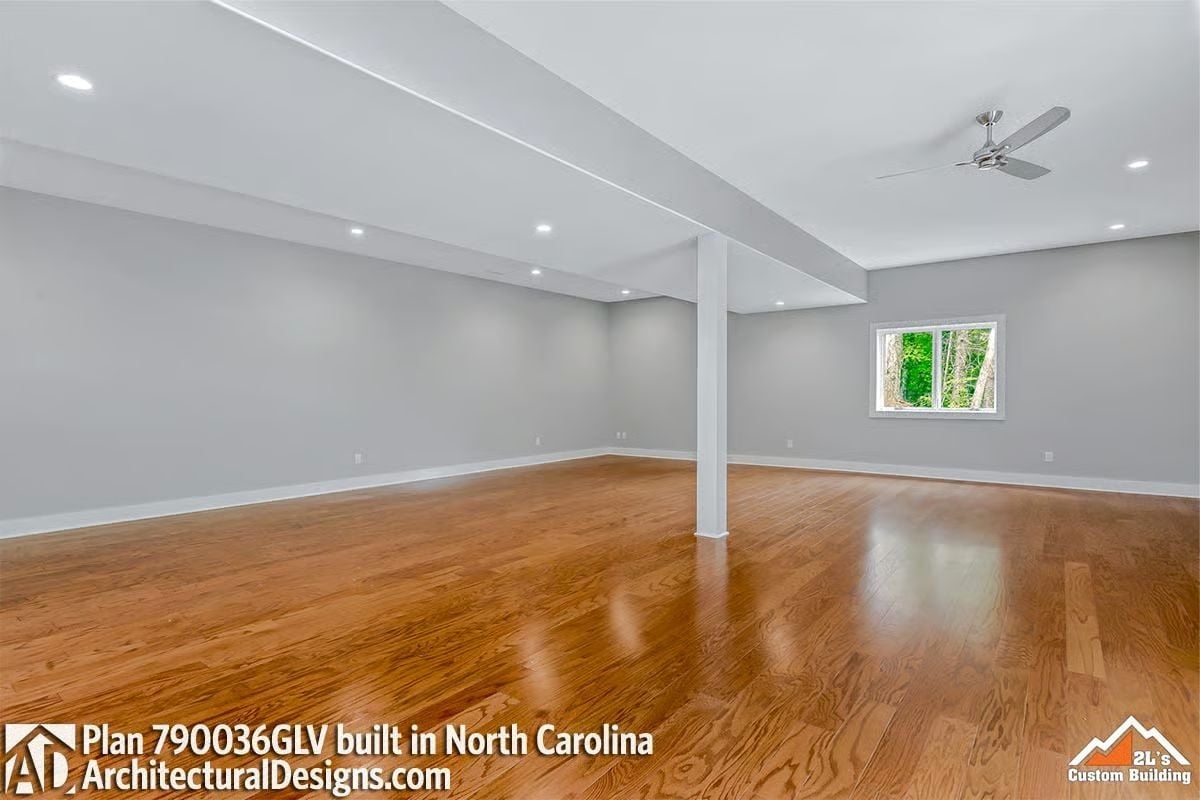 Polished Hardwood and Recessed Lighting Turn a Bonus Room Into Pure Square Footage