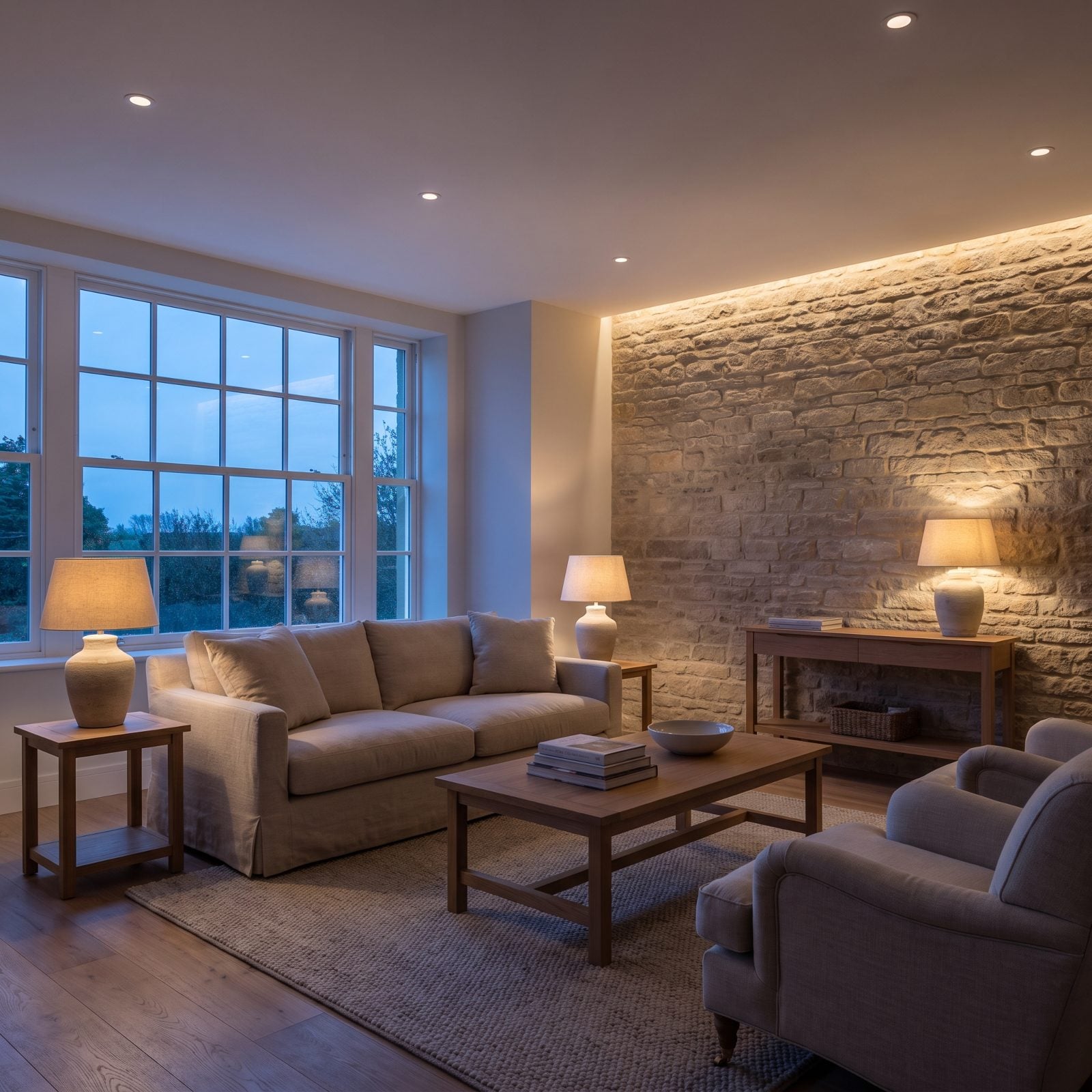 Layered Ambient, Task, and Accent Lighting