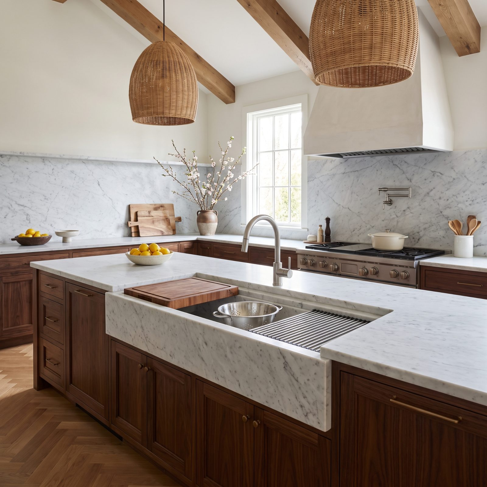 A Ledge-Equipped Workstation Sink That Does the Prep