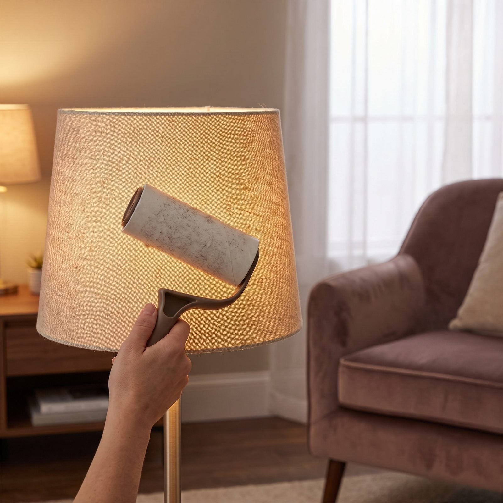 Lift Dust From Lampshades With a Lint Roller