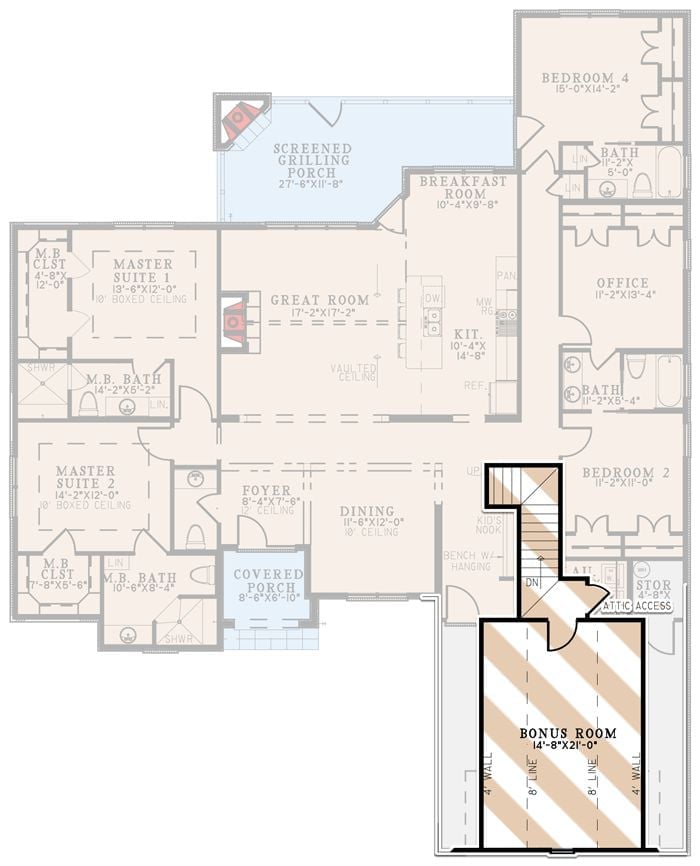 Floor Plan - Bonus Room