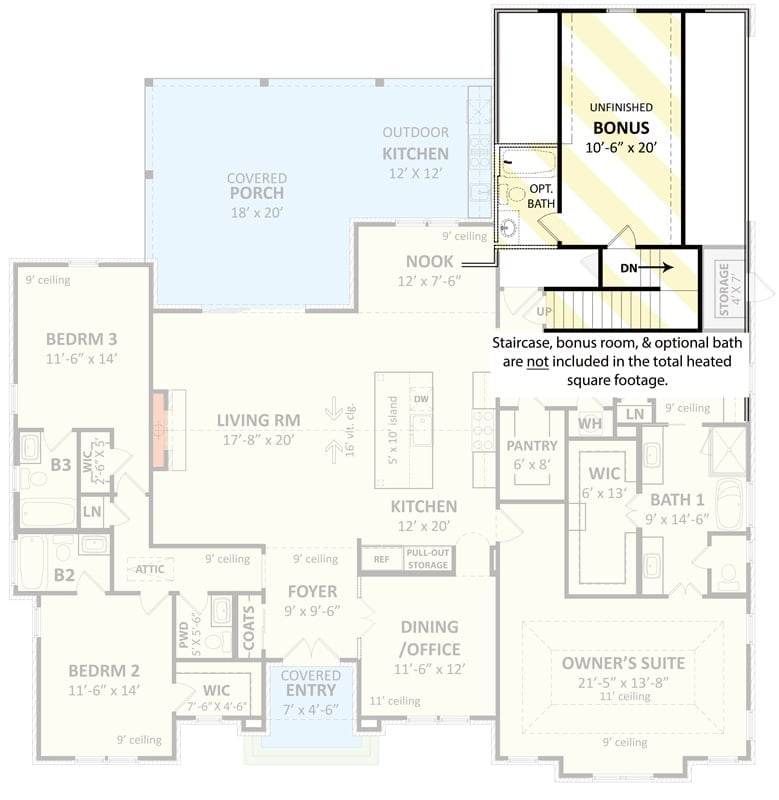 Floor Plan - Bonus Room
