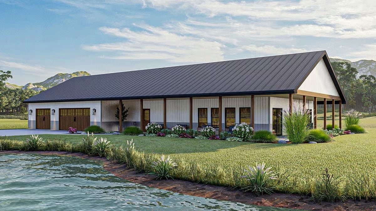 Waterfront Barndominium Living Where the Porch Does All the Talking