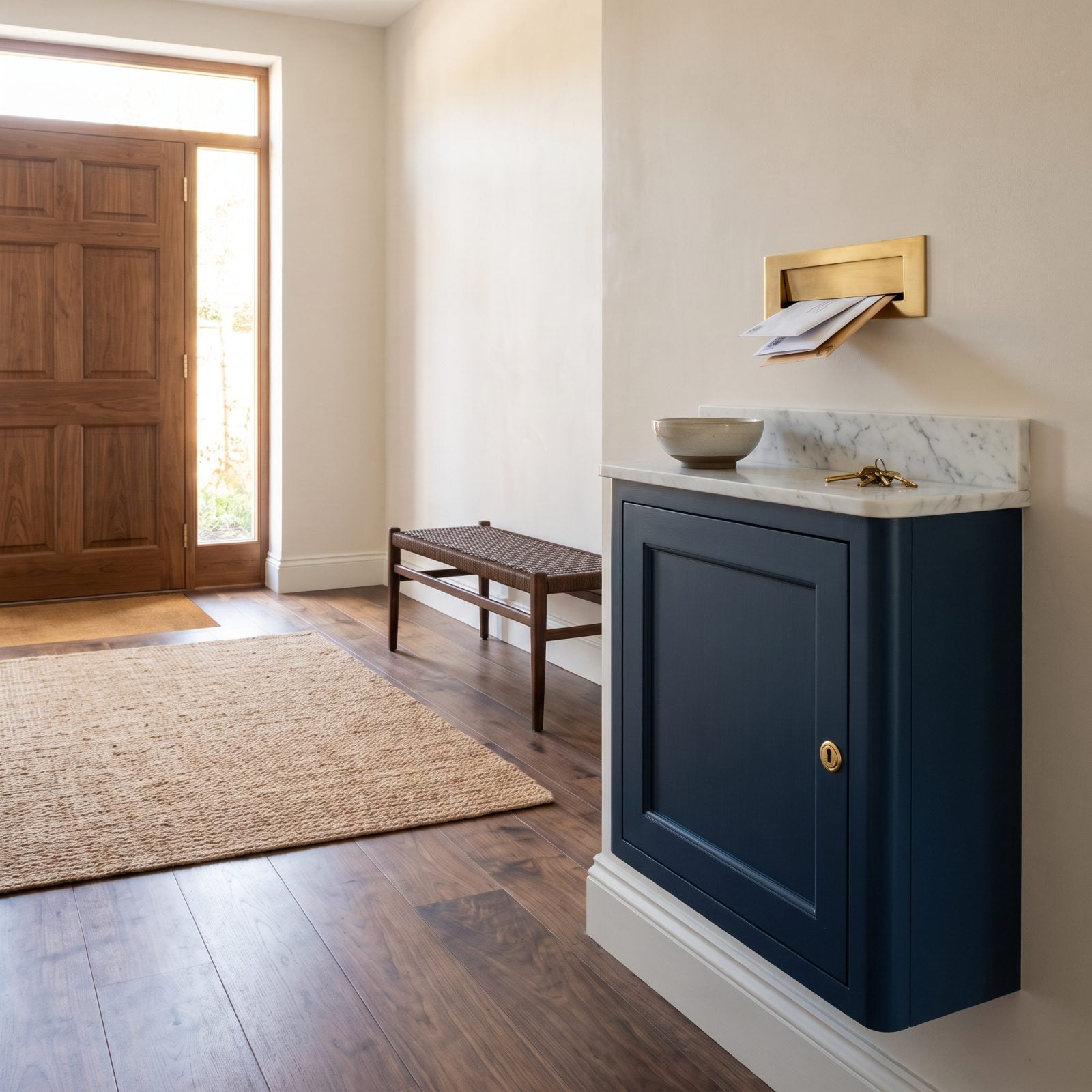 Mail Slot Into a Locking Interior Cabinet: Mail Without the Open Door