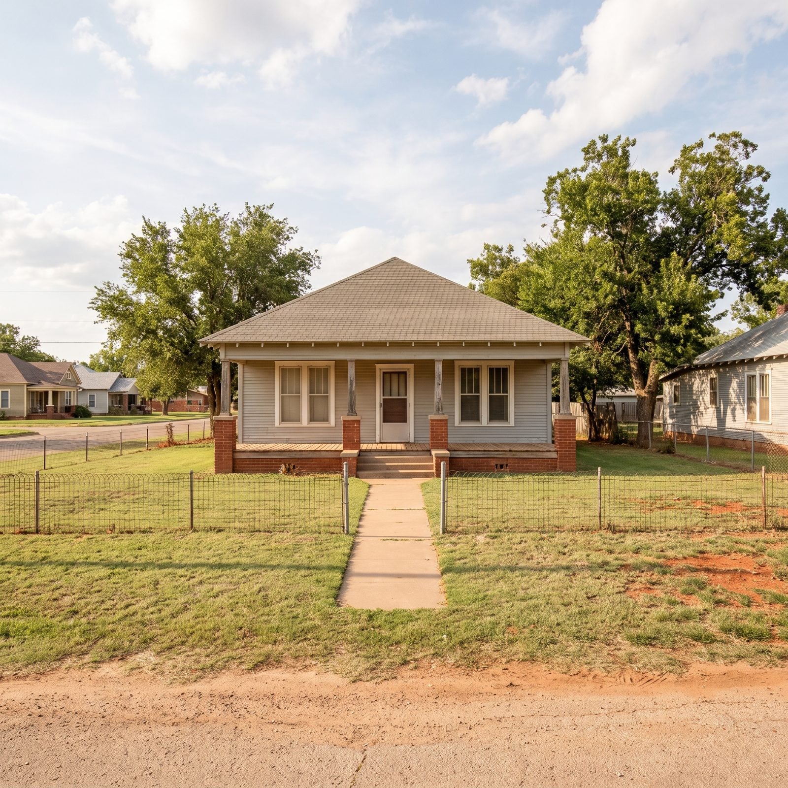 Mangum, Oklahoma: Early-20th-Century Houses Around a Red-Brick Square