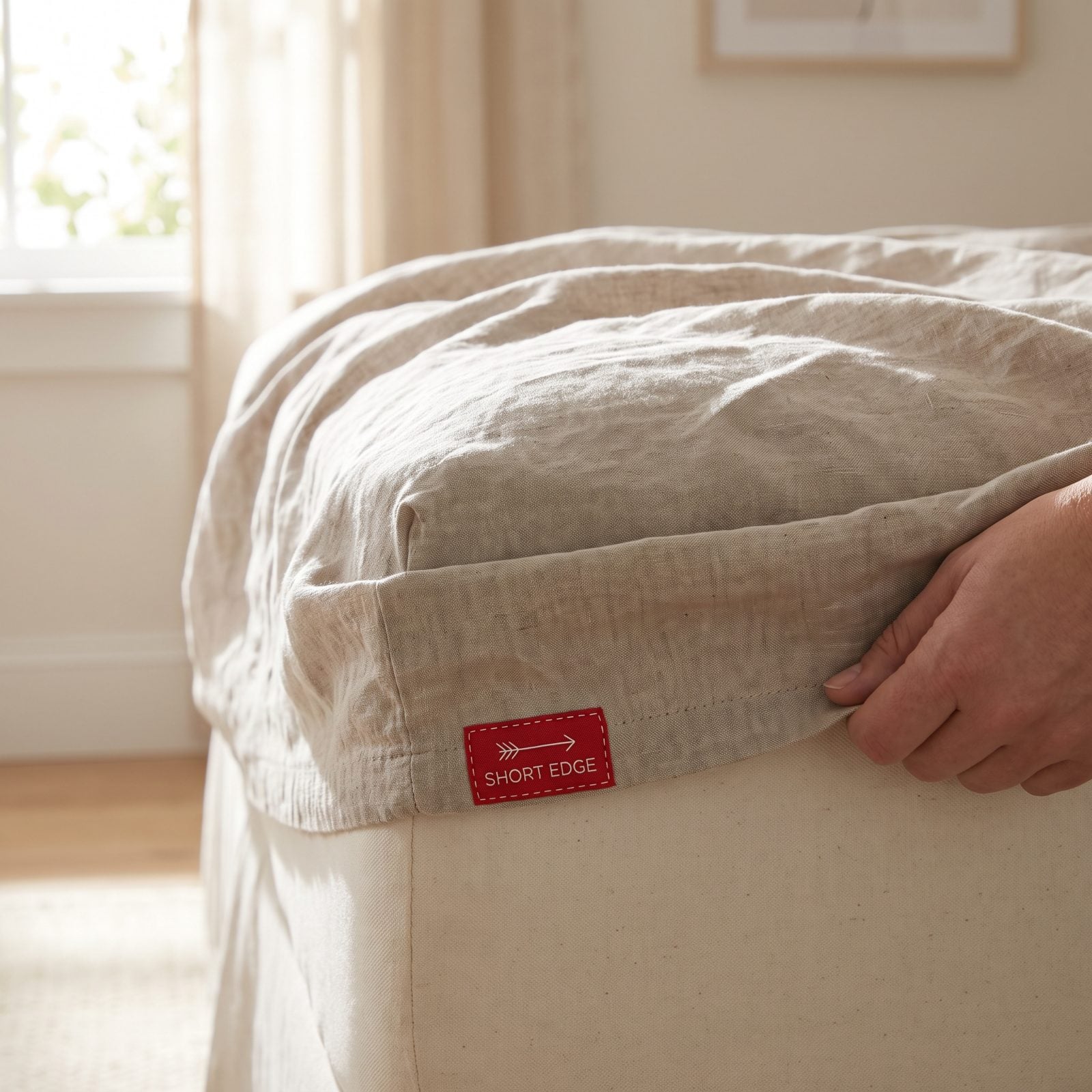 Mark the Short Edge of a Fitted Sheet So It Fits First Try
