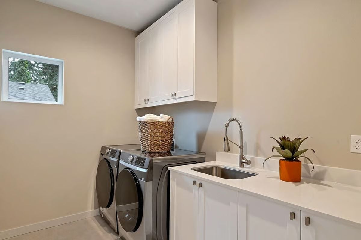 Laundry Room With a Sink That Actually Pulls Its Weight