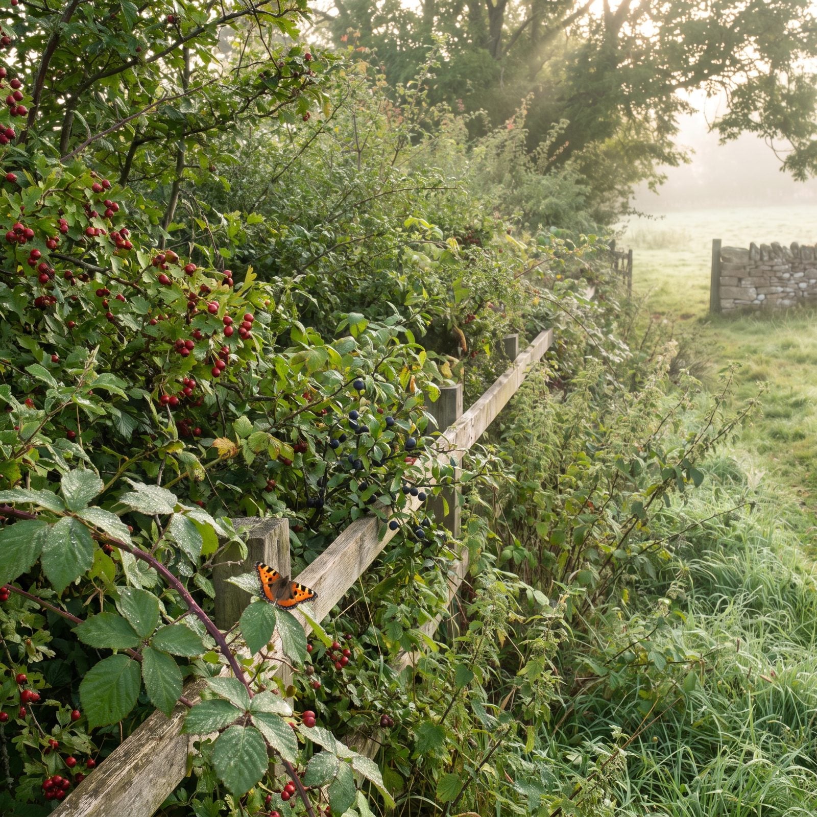 A Mixed Native Hedgerow