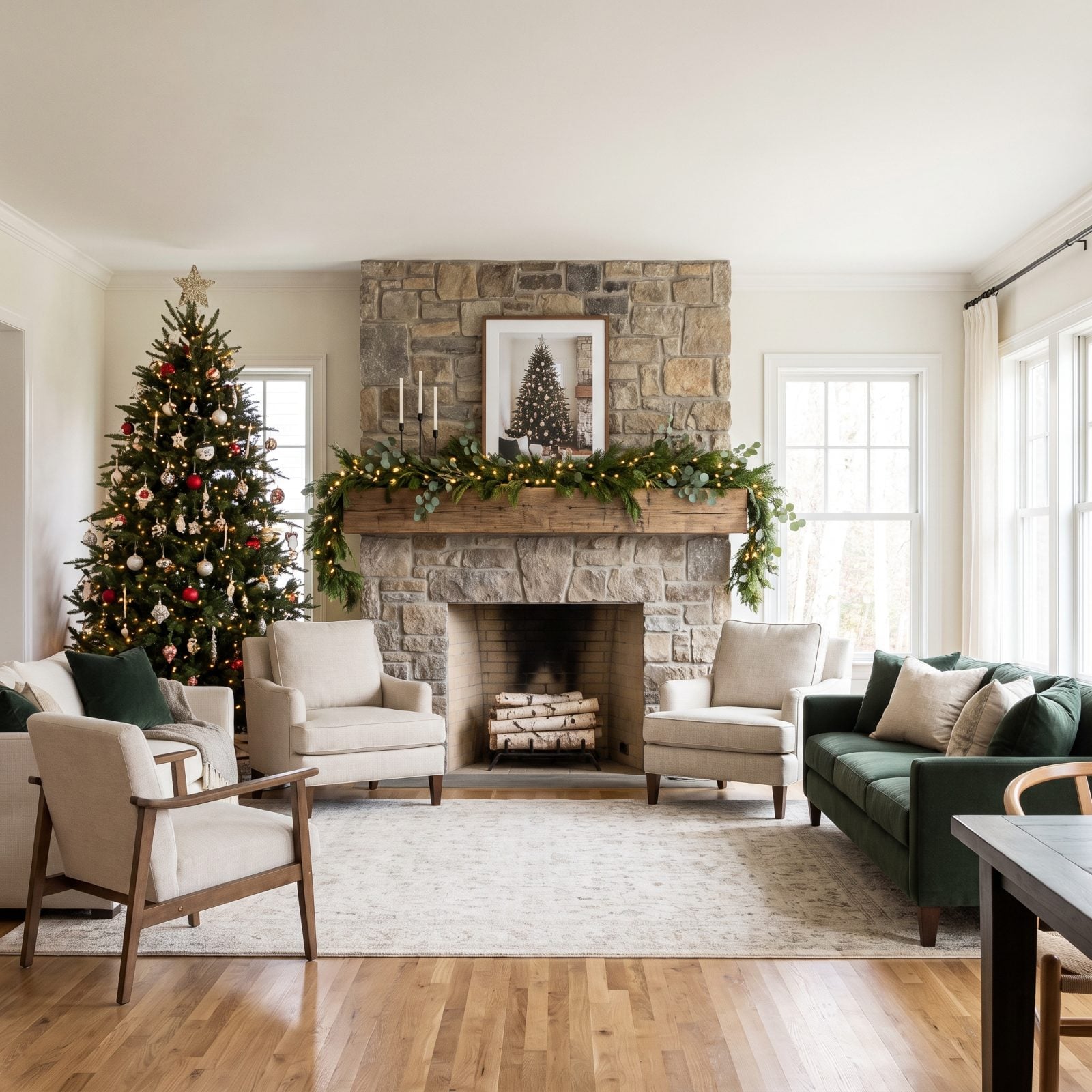 Move the Tree Off the Fireplace's Central Sightline
