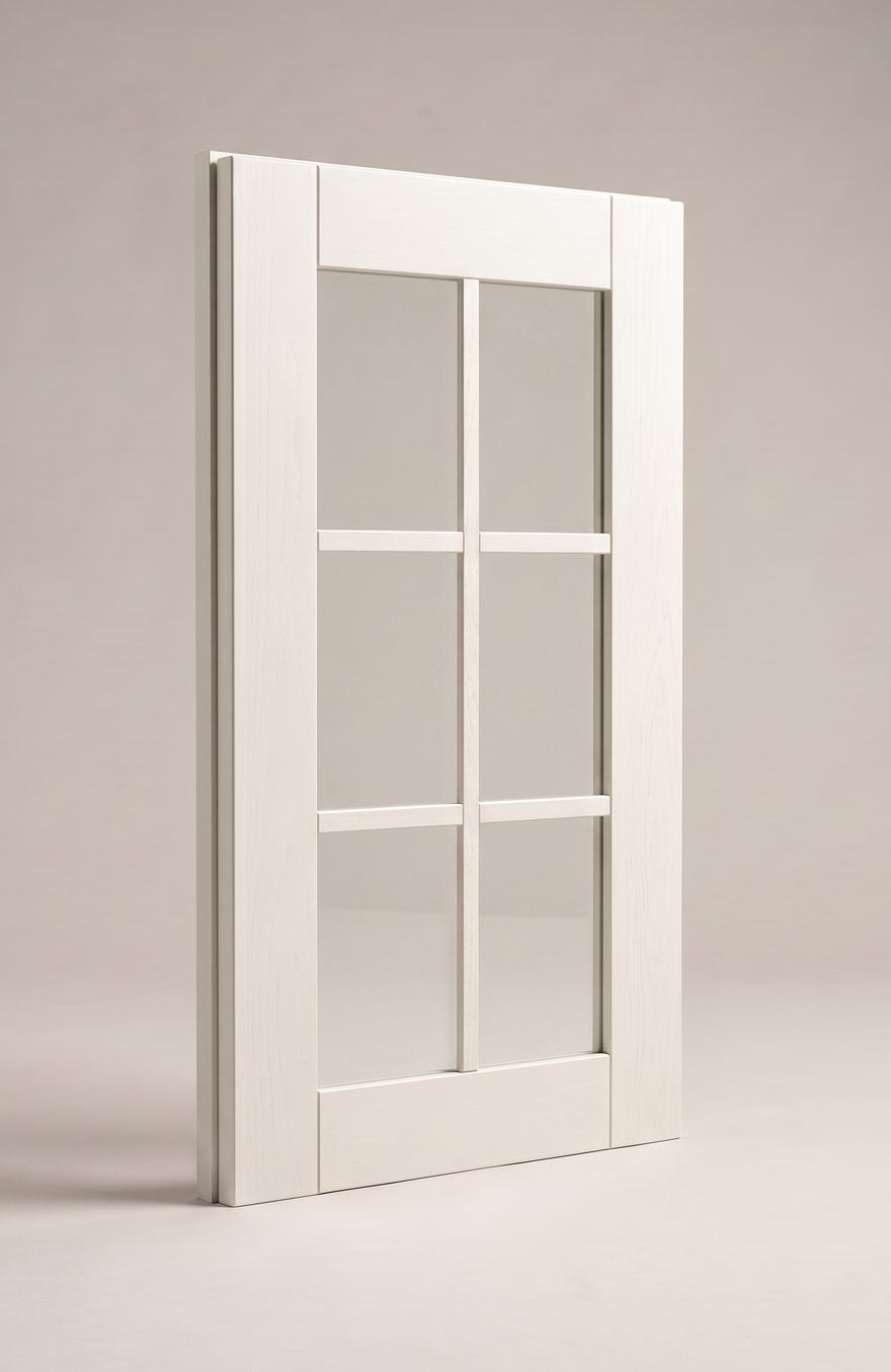 Mullion Glass-Front kitchen cabinet door illustration
