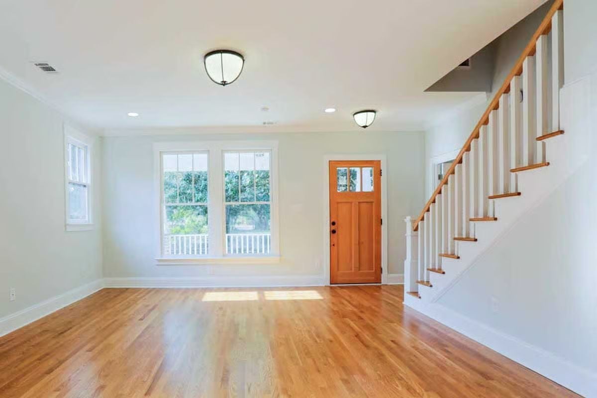 Honey-Toned Hardwoods and a Front Door Worth Coming Home To