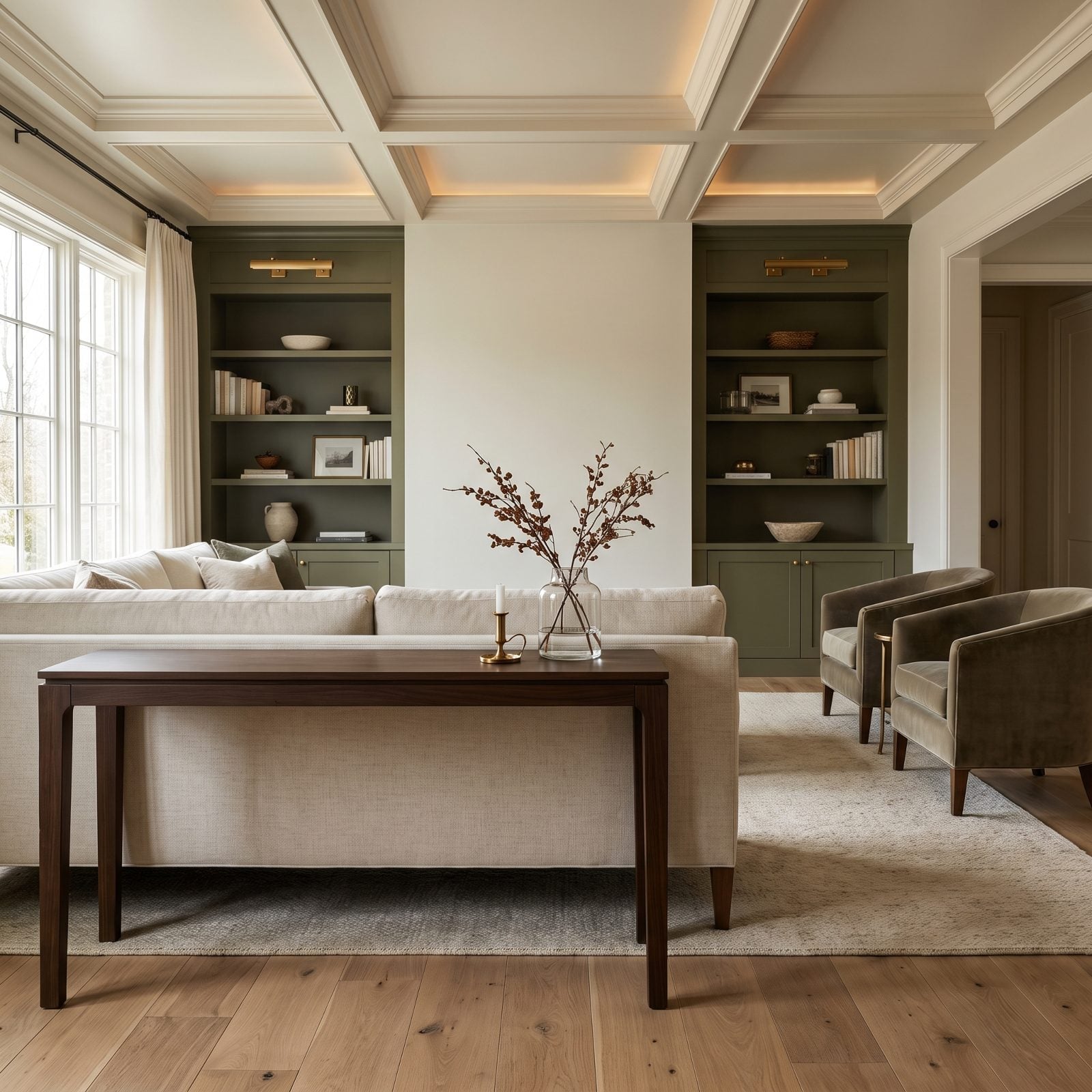 A Narrow Console Vignette With Room to Breathe