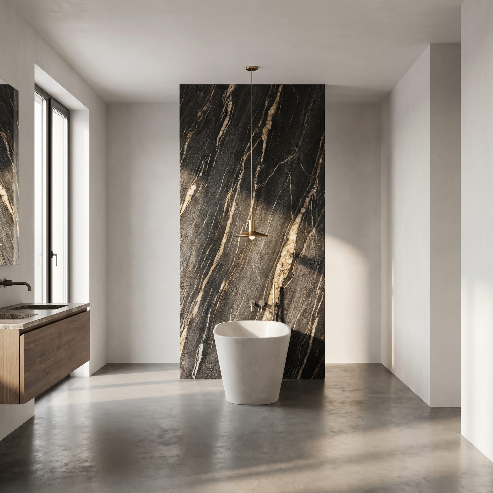 Natural Stone as a Single Focused Accent, Not the Whole Room