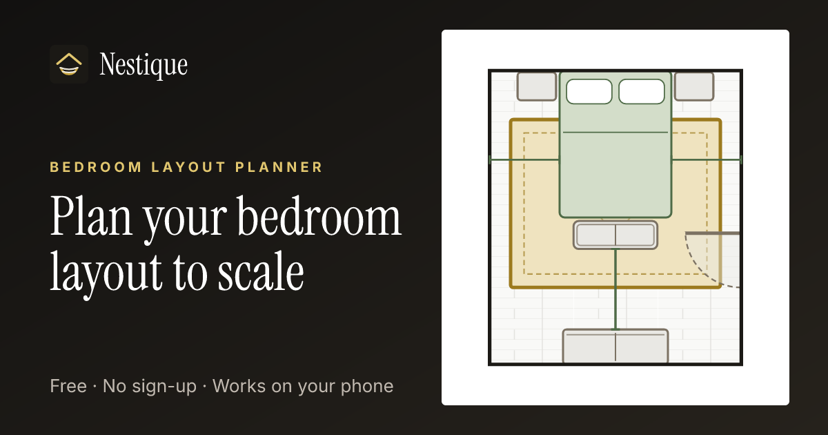 Bedroom Layout Planner from Nestique