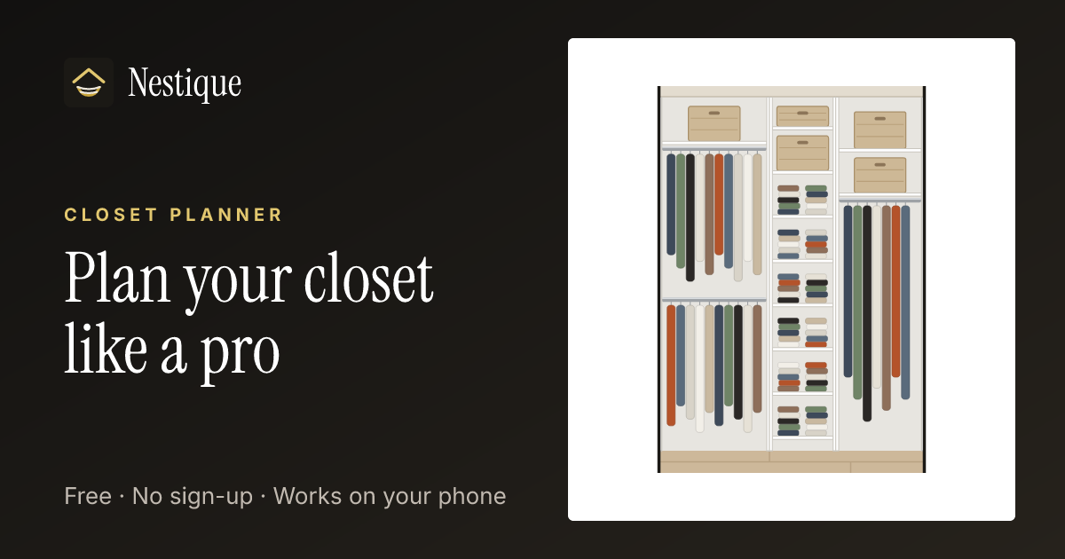 Closet Planner from Nestique