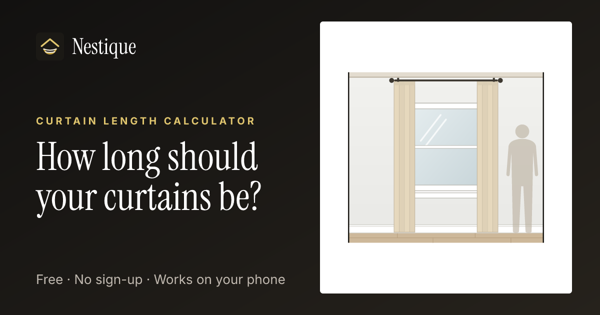 Curtain Length Calculator from Nestique