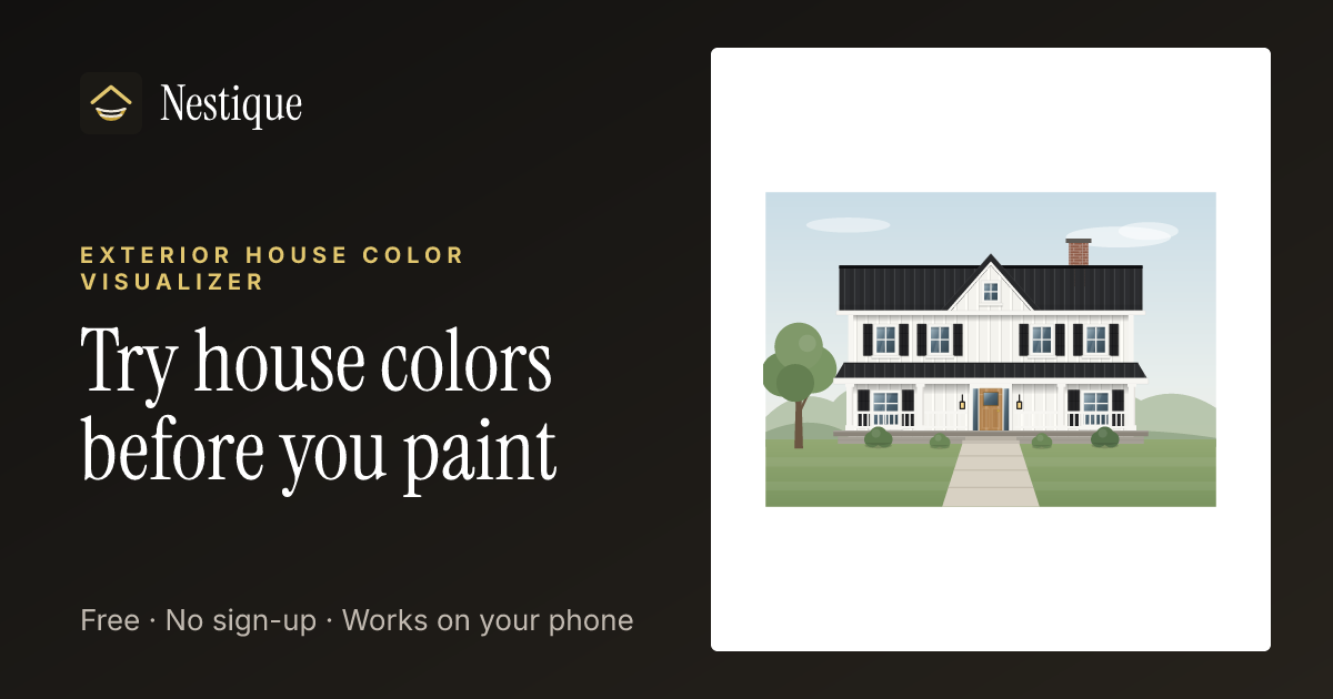 Exterior House Color Visualizer from Nestique