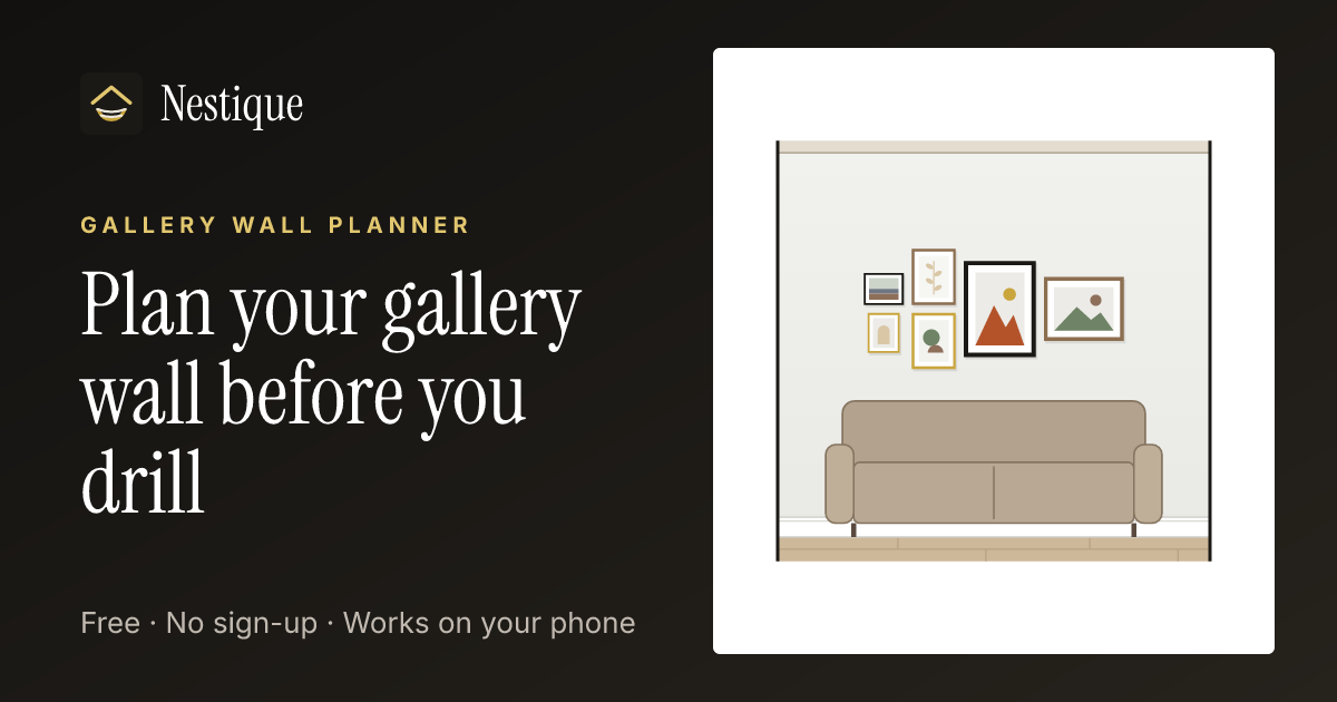 Gallery Wall Planner from Nestique