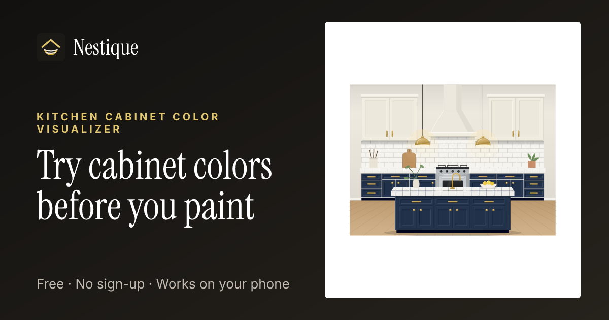 Kitchen Cabinet Color Visualizer from Nestique