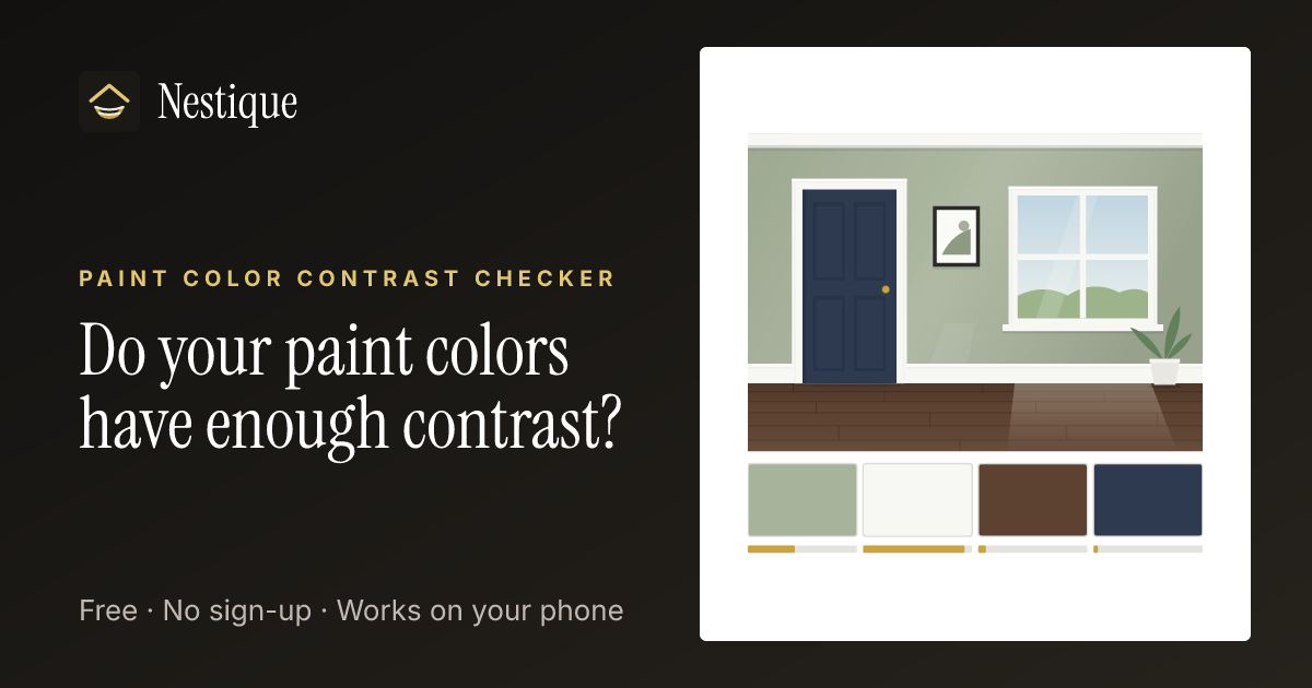 Paint Color Contrast Checker from Nestique