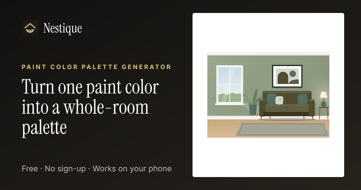 Paint Color Palette Generator from Nestique