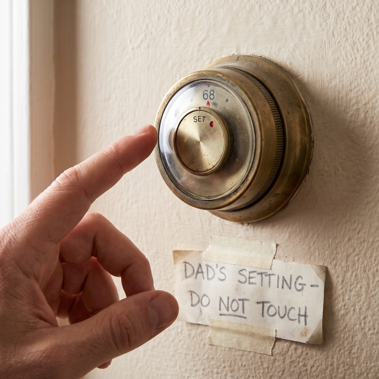 Nobody Touched the Thermostat But Dad