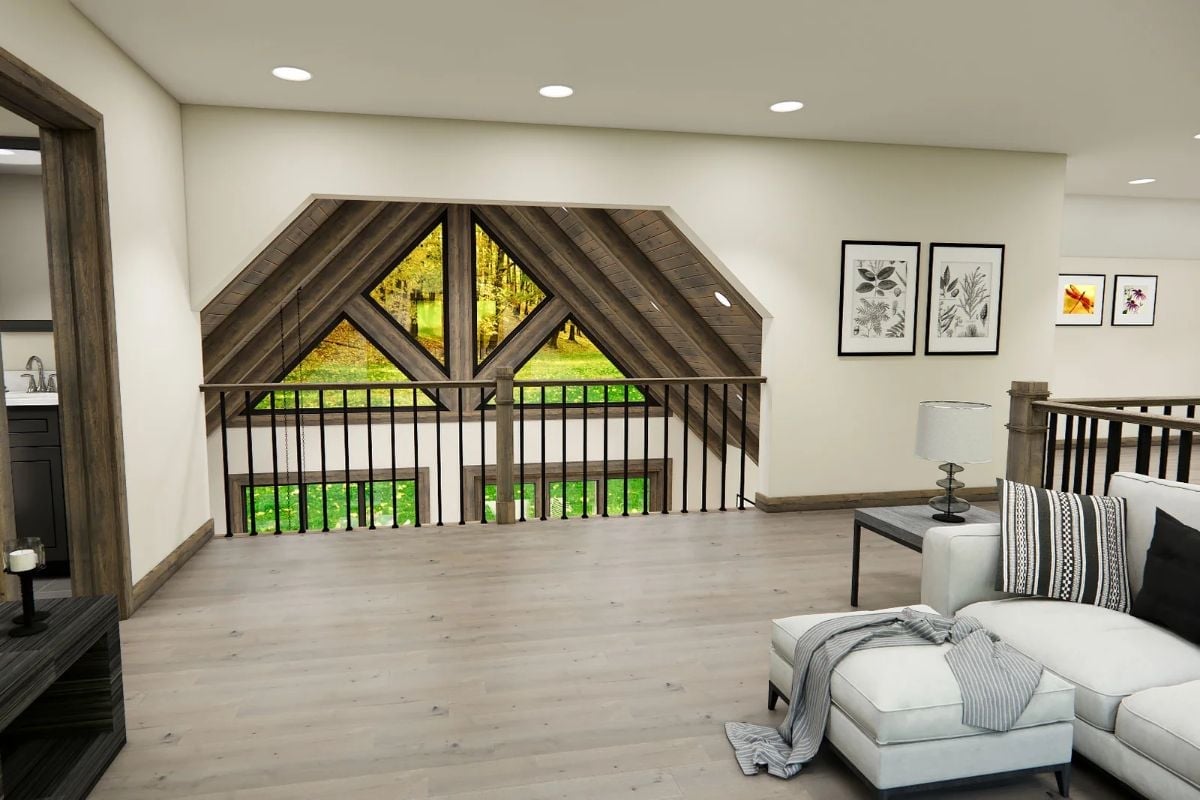 Dormer Windows Framed in Dark Wood Turn a Loft Into Something Worth Lingering In