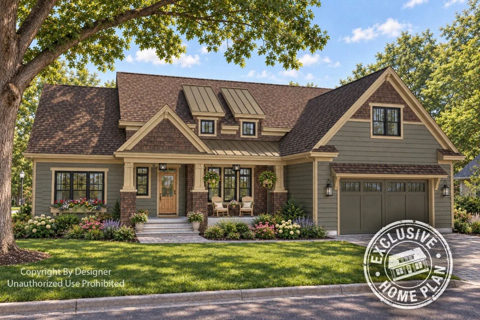 Oak Haven 3-Bedroom Modern Farmhouse with Bonus Room Designed for Families Who Outgrew Their Starter Home Three Years Ago (Floor Plan)