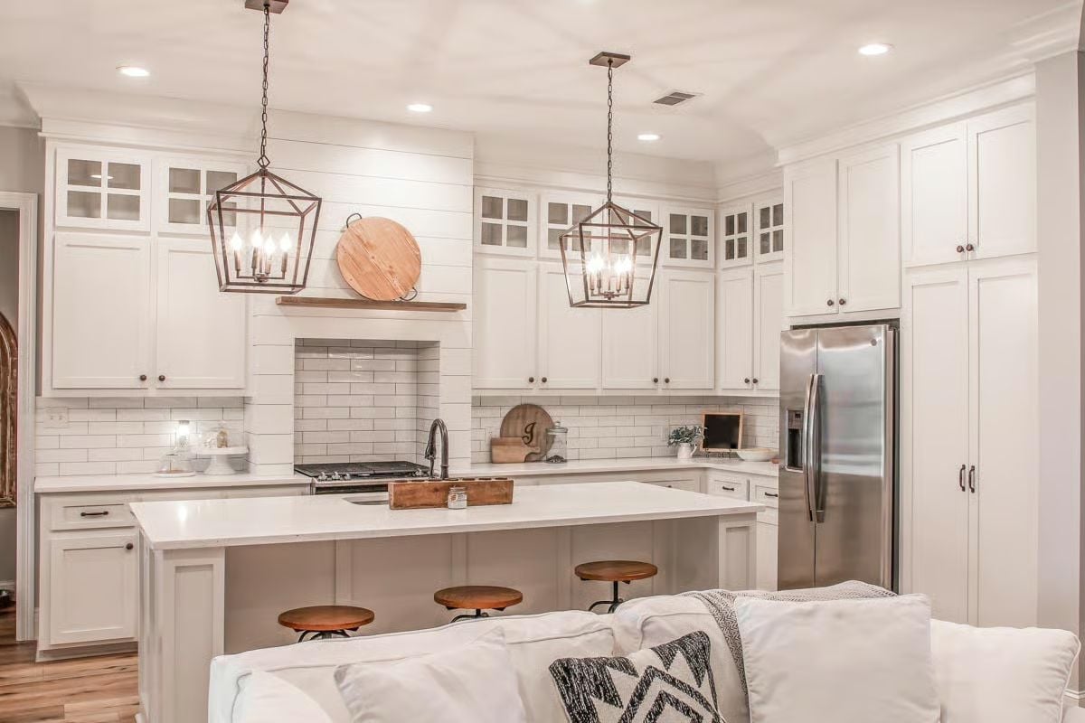 Lantern Lights and Shiplap Make This Kitchen Worth the Renovation