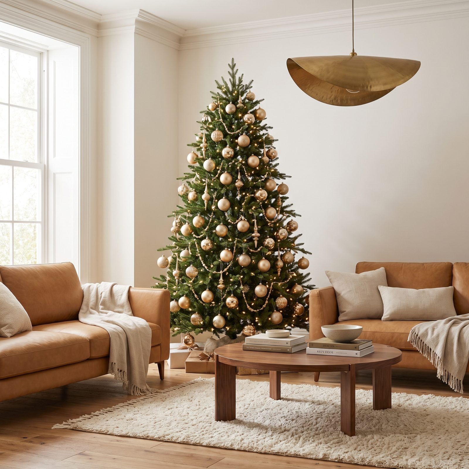 The One-Color Tree Mixing Matte and Glossy Ornaments