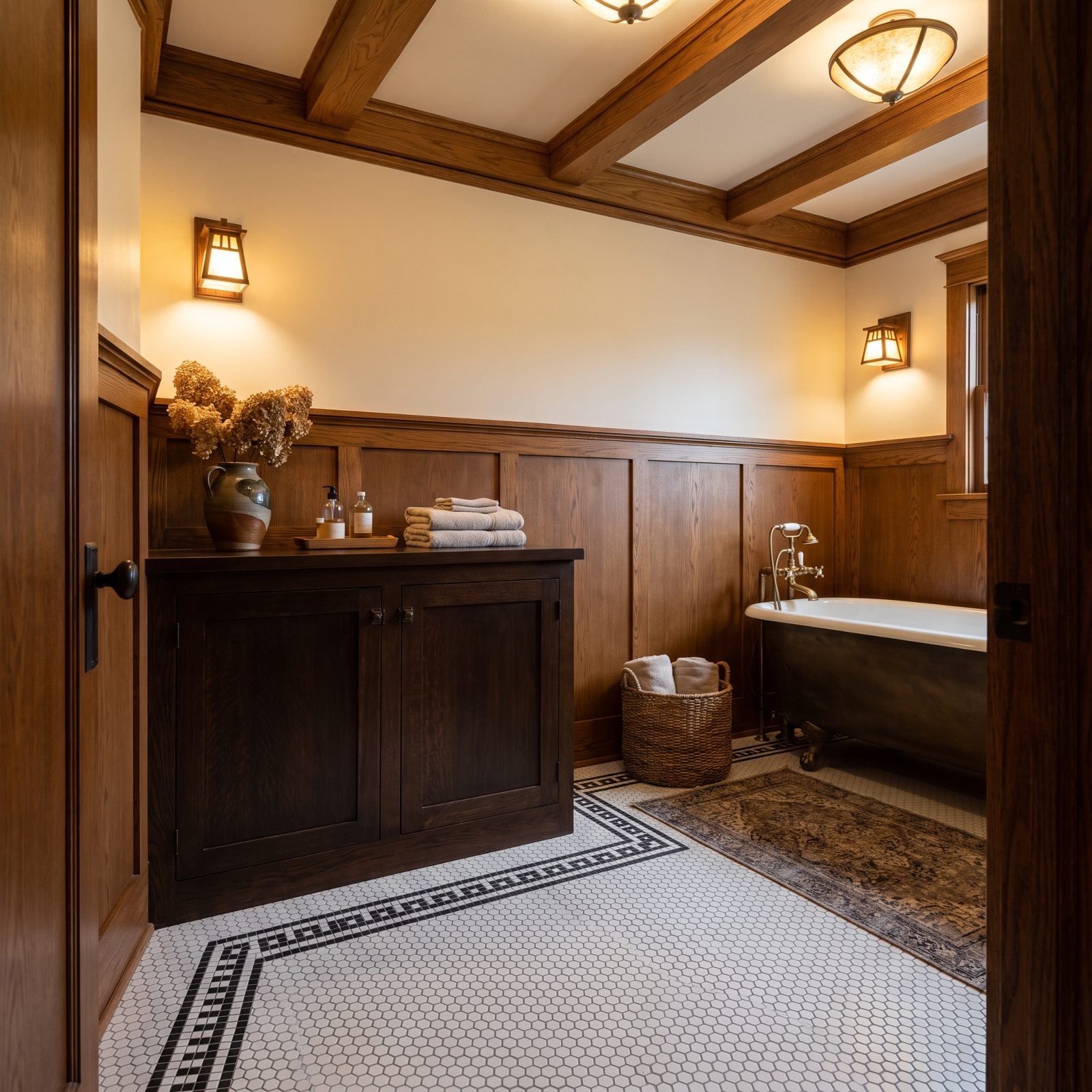 Original Hexagonal Bathroom Tile Worth Saving, Not Smashing