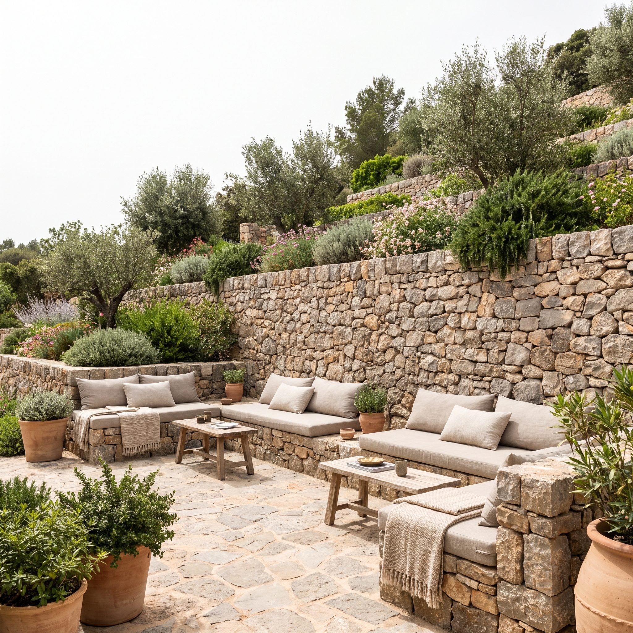The Outdoor Room Built Into a Hillside