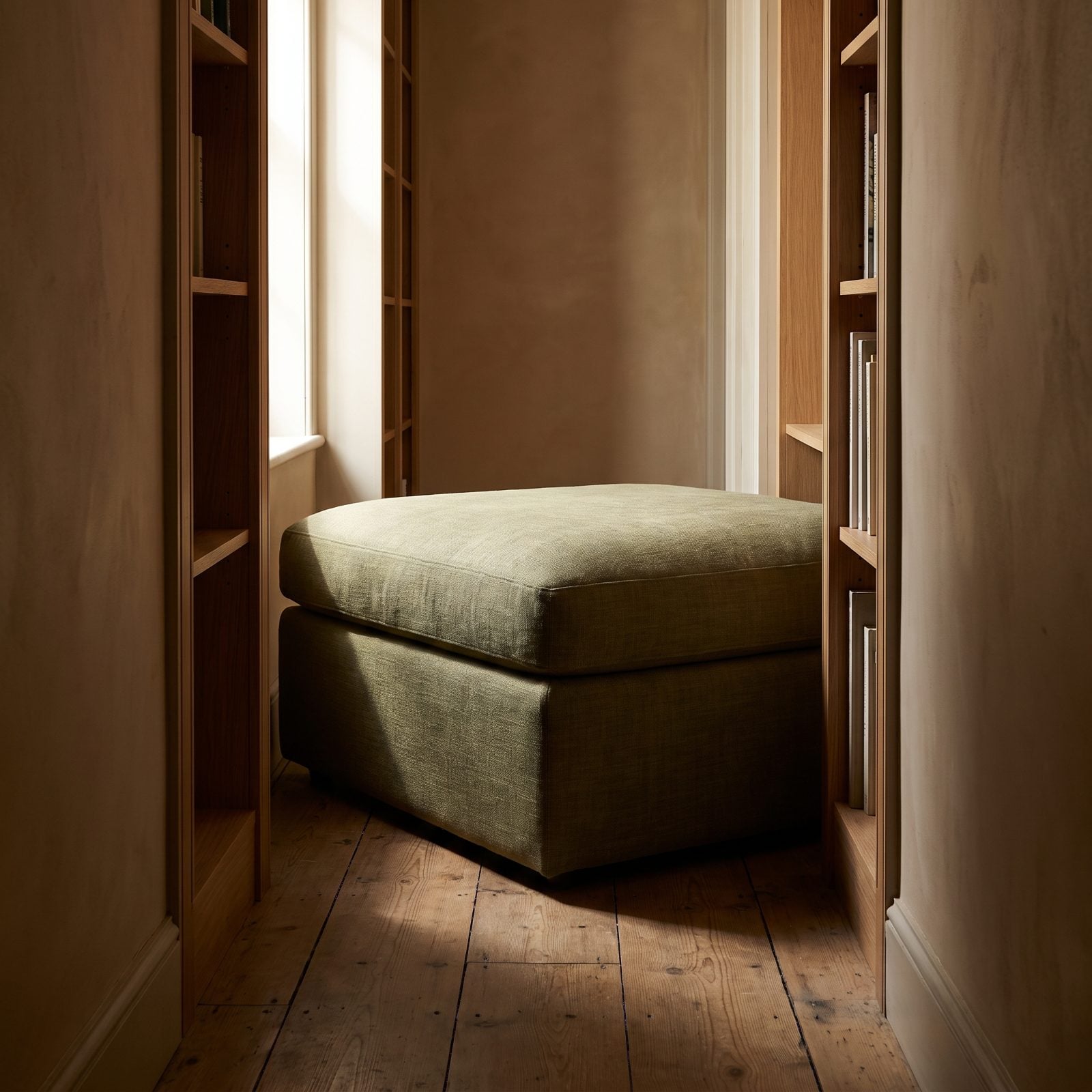 The Oversized Ottoman Shrinking the Walkway