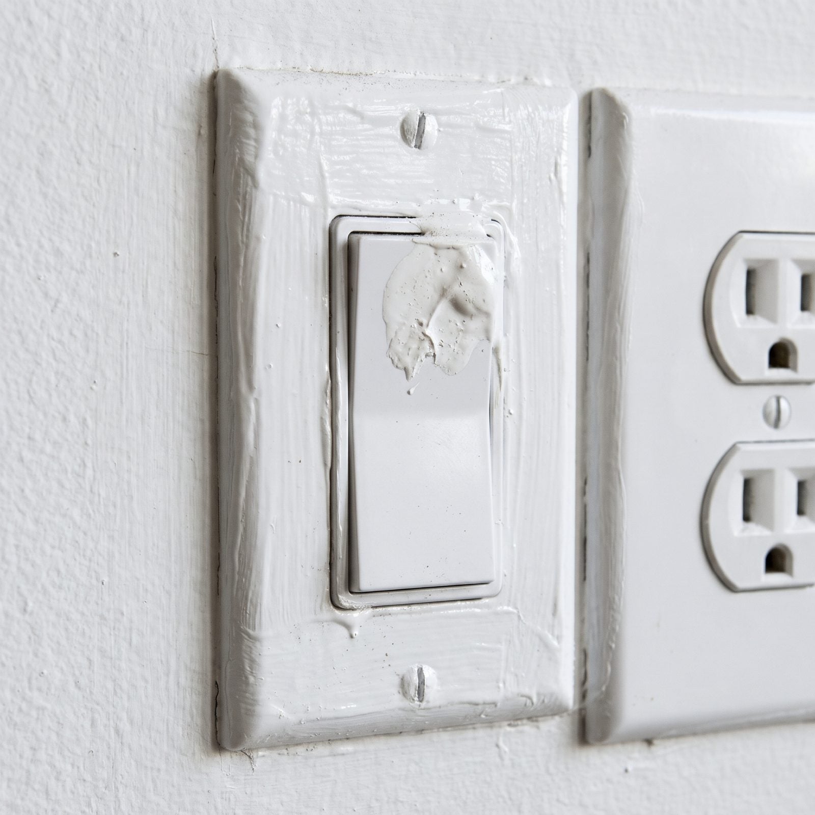 Painted-Over Outlets and Switch Plates