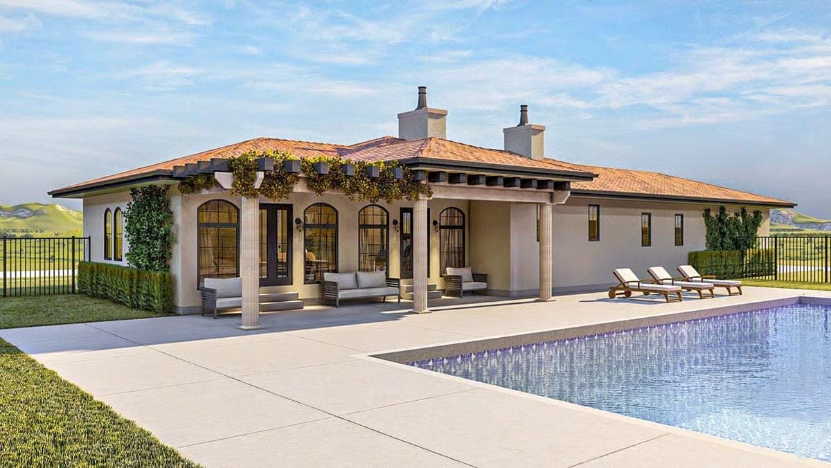 Covered Patio Living Where the Pool Feels Like an Extension of the House