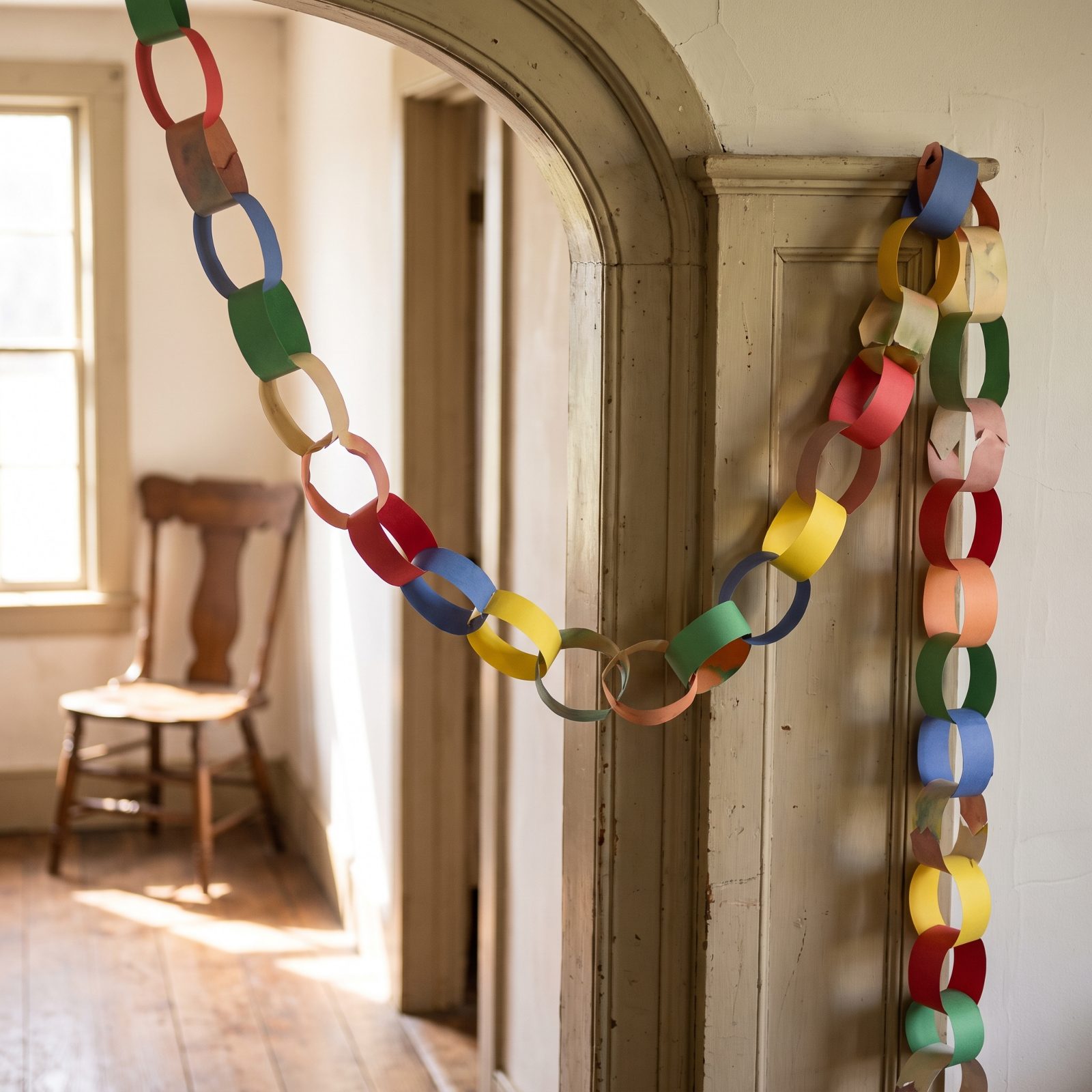 A Paper Chain Made by Generations of Grandchildren