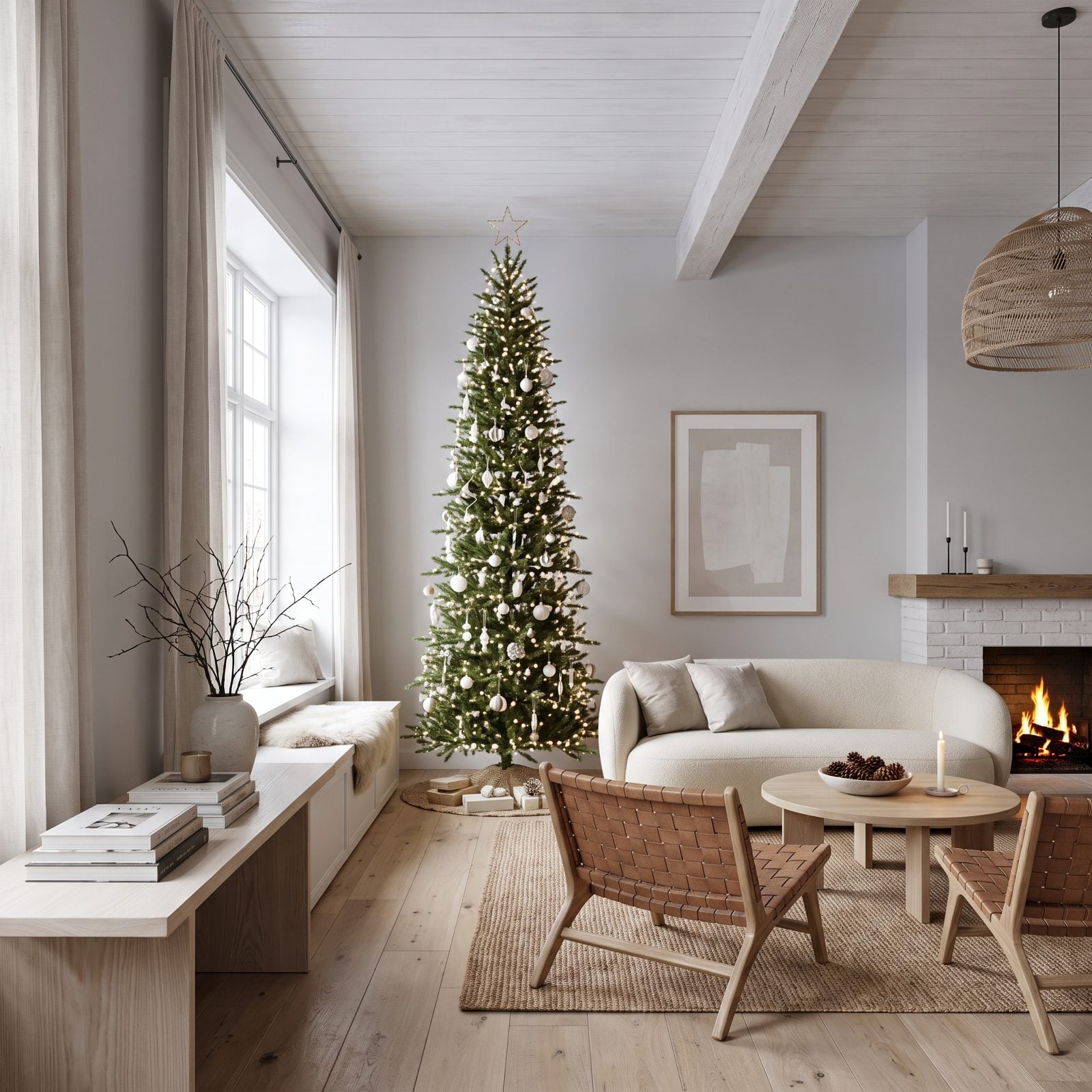 Pencil Tree That Stretches a Low Ceiling