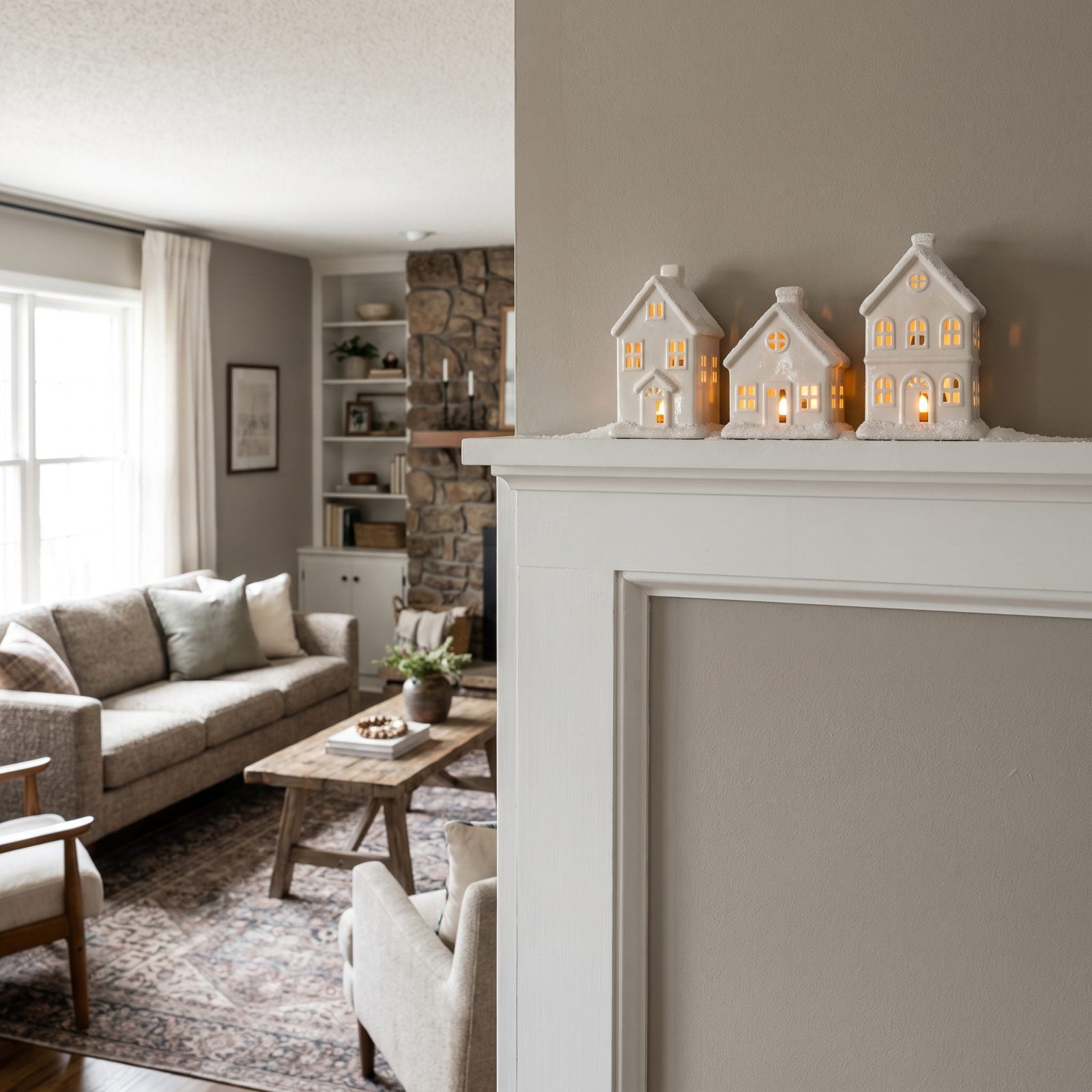 Perch Tiny Houses Along Your Door and Window Trim