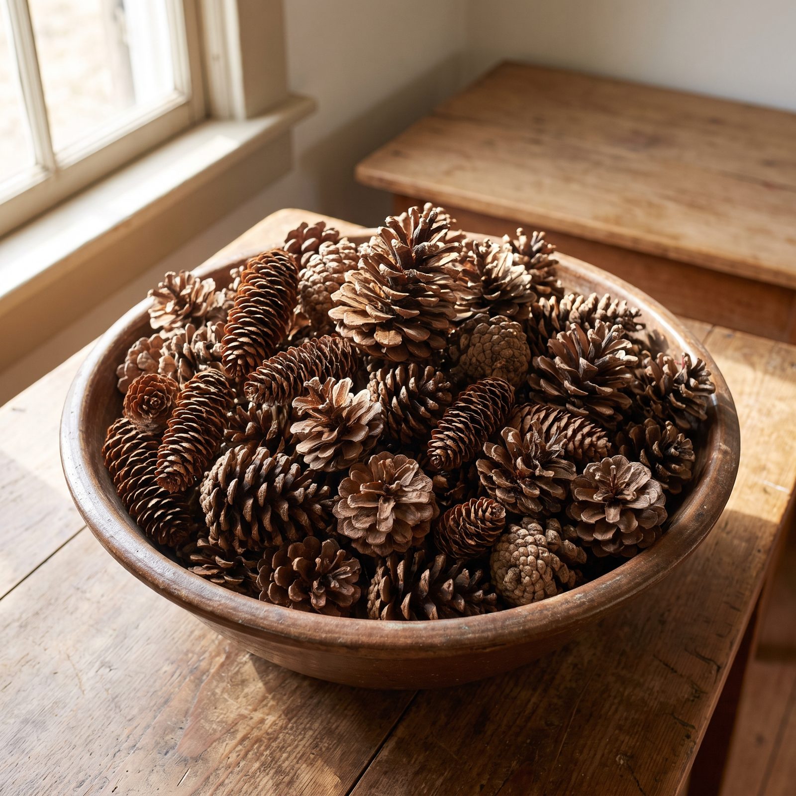 Pinecones Used as Texture, Not Scattered Filler