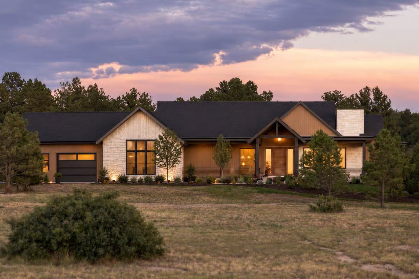 Ponderosa 3-Bedroom Modern Mountain Ranch with Covered Deck Designed for Homeowners with a Deep Love for Wood, Stone, and Quiet Afternoons (Floor Plan)