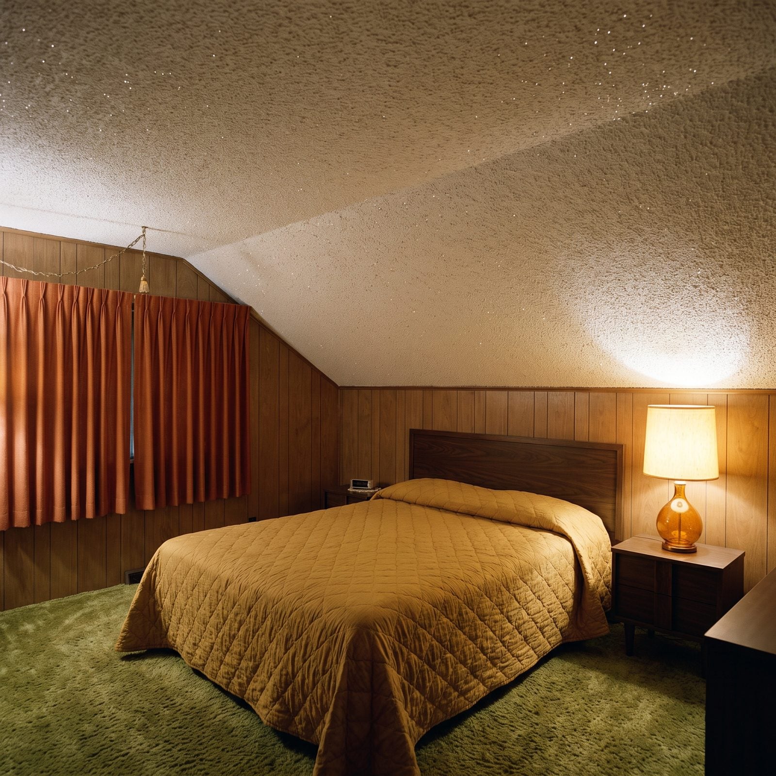 The Popcorn Ceiling Shot Through with Glitter