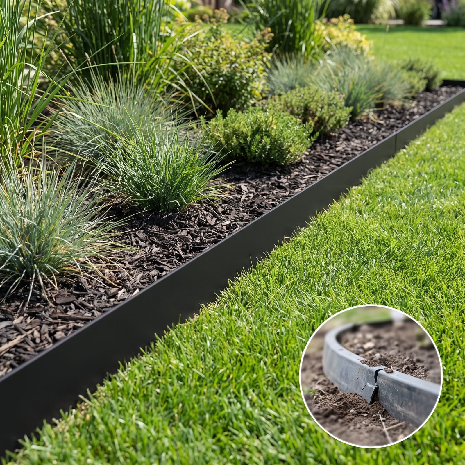 Powder-Coated Metal Landscape Edging
