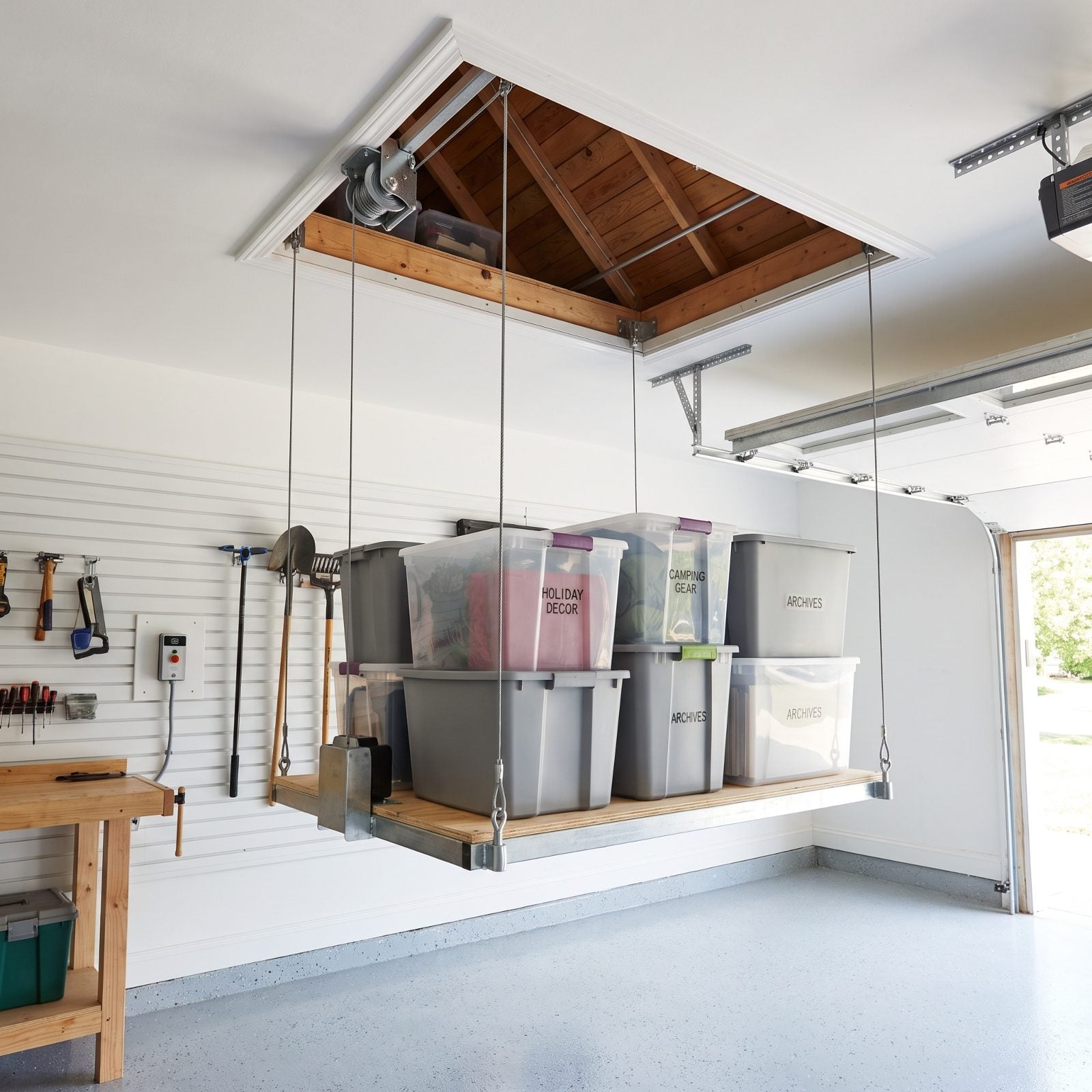 Powered Attic Storage Lift