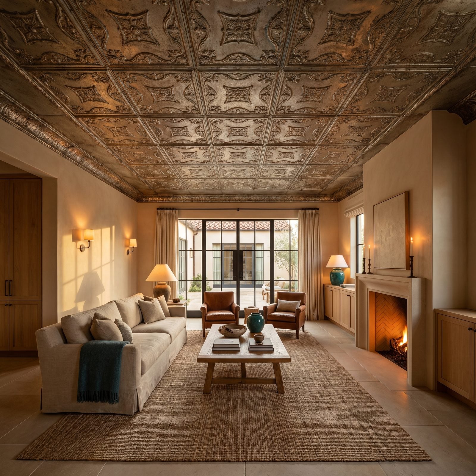 Pressed-Tin Ceilings With Patterns You Can't Buy New